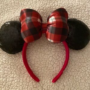 Disney Parks Plaid Minnie Mouse Ears